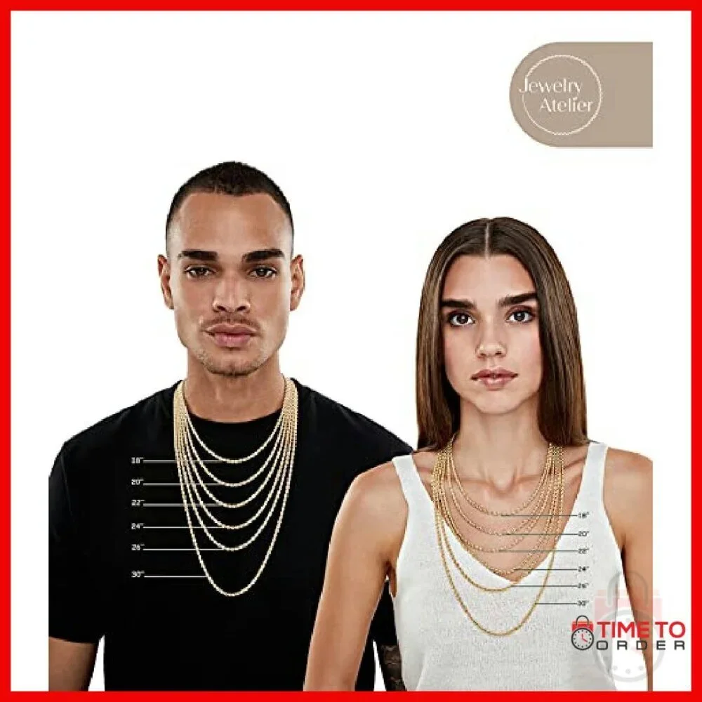 14K Gold Filled Rope Chain Necklace - Multiple Sizes Available